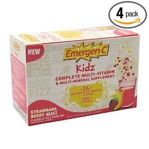  (pack of 4) Emergen C Kidz Multi Vitamin Fizzy Drink Mix 