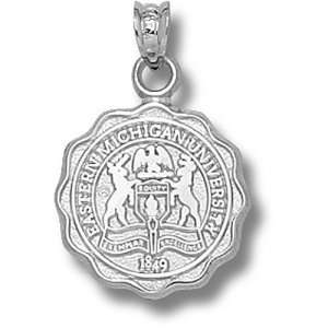  Eastern Michigan University Seal Pendant (Silver) Sports 