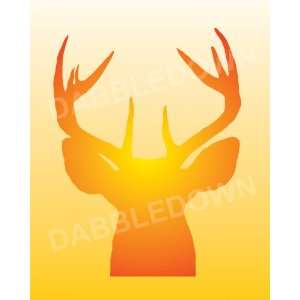    Deer Antlers Print Art Graphic Illustration: Everything Else