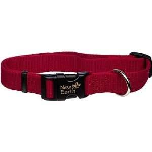   Adjustable Personalized Soy Dog Collar in Cranberry