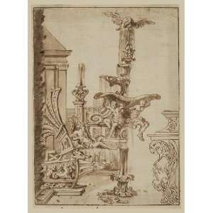  Fountain detail,architectural drawings,plans,plays,stage 
