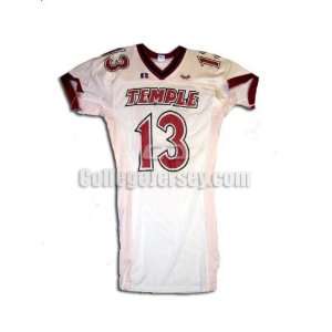  No. 13 Game Used Temple Russell Football Jersey
