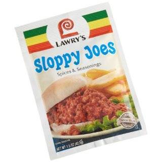 Lawrys Sloppy Joes Spices & Seasonings, 1.5 Ounce Packets (Pack of 24 