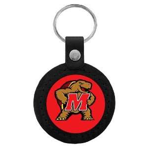   : Maryland Terps NCAA Classic Logo Leather Key Tag: Sports & Outdoors