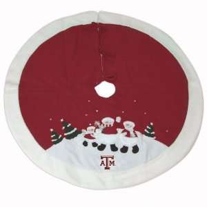  BSS   Texas A&M Aggies NCAA Snowman Holiday Tree Skirt (48 
