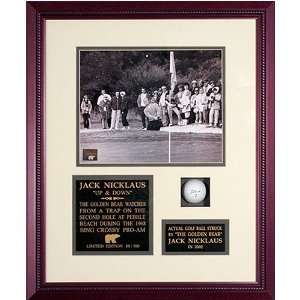   Down   Framed Unsigned Photograph with Golf Ball