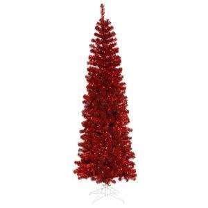    Vickerman 5.5 Foot Red Pencil Christmas Tree: Home & Kitchen