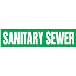 SANITARY SEWER   Self Stick Pipe Markers   outside diameter 2 1/2   6 