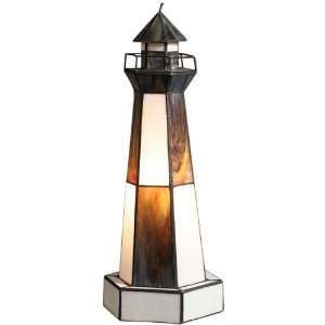  Lighthouse On Base Large Amber/white: Home Improvement