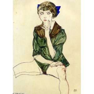  Hand Made Oil Reproduction   Egon Schiele   24 x 34 inches 