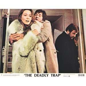 THE DEADLY TRAP FRANK LANGELLA HOLDS FAYE DUNAWAY 9X10 LOBBY CARD No 