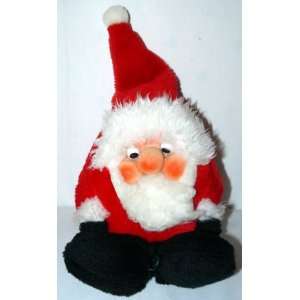  Vintage Santa Claus Soft ROUND Plush Toy Doll 1982 
