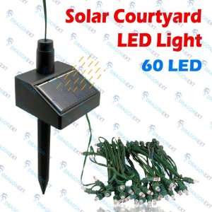   60 LED Solar Power Garden Courtyard Flash Lighting Lamp Electronics