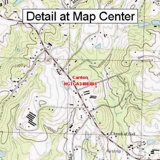 USGS Topographic Quadrangle Map   Canton, Georgia (Folded/Waterproof 