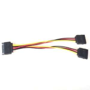   Pin Male to 2 Female HDD Splitter Power Cable