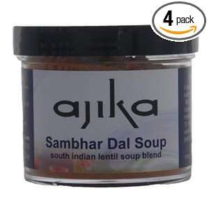 Ajika Sambhar Dal Soup South Indian Spice Blend, 2.6 Ounce (Pack of 4 