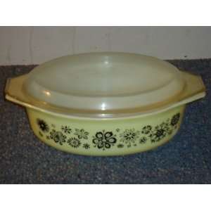   Flowers Promotional Pattern Oval Ovenware 2 1/2 Qts 
