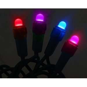   Red Blue Morphing LED Christmas Lights   Green Wire: Home & Kitchen