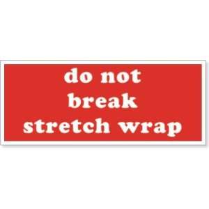   Wrap (red background) Coated Paper Label, 5 x 2
