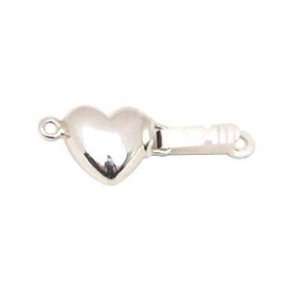    Sterling Silver Heart Strand Clasp Beading Jewelry