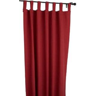   Tab Top 160 Inch by 84 Inch Patio Door Thermal Insulated Drapes, Red