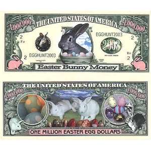  Set of 100 Easter One Million Dollar Bill: Toys & Games