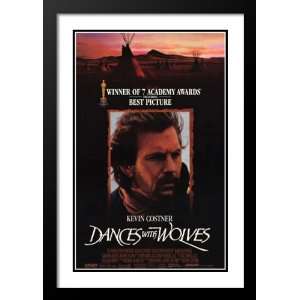  Dances with Wolves Framed and Double Matted 20x26 Movie 