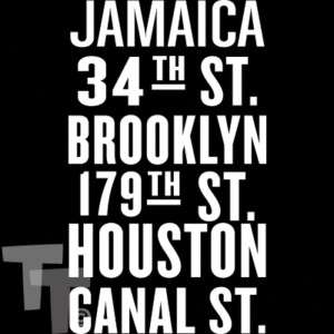New York City SUBWAY T Shirt Brooklyn Jamaica Queens NY  