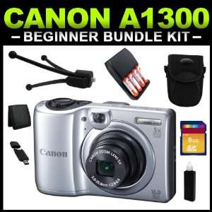  Canon PowerShot A1300 IS 16.0 MP Digital Camera with 5x Digital 