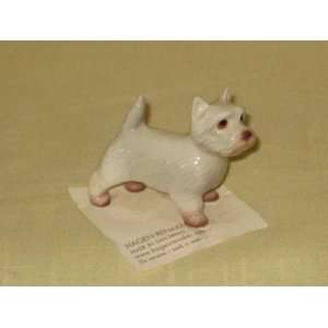 Miniature Hagen Renaker Porcelain  West Highland White Terrier  Dog 