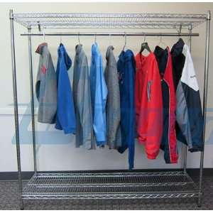   74 High 2 Shelf Garment Rack:  Industrial & Scientific