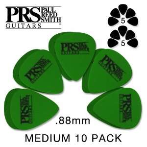 Paul Reed Smith PRS Delrin Touring Pick Pack   Ten (10) Medium   Green 