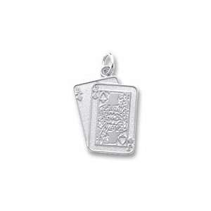  Black Jack Charm in White Gold Jewelry