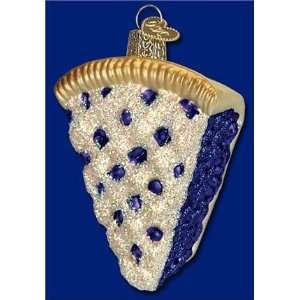  Blueberry Pie Old World Glass Ornament: Home & Kitchen