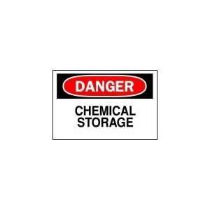BRADY 22312 Sign,10x14,Chemical Storage  Industrial 