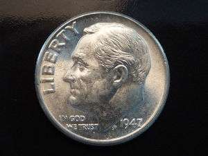 1947 Silver Roosevelt Dime CH BU  