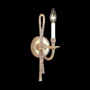  Cortland One Light Wall Sconce in Polished Brass: Home 