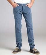 Prada slate blue denim straight leg jeans style# 319113401