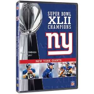 Super Bowl XLII Champions New York Giants DVD  Sports 
