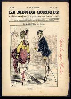LE MONDE COMIQUE #31 Paris circa 1860s Humor Satire ~ Store FINAL SALE 