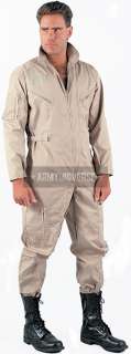 Khaki Military Air Force Style Flight Suit Coveralls  