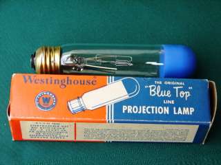 Old Westinghouse projection lamp in original box. Box has a little 