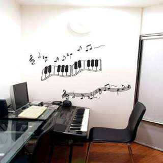 Piano Keys Adhesive Removable Wall Decor Accents GRAPHIC Stickers 