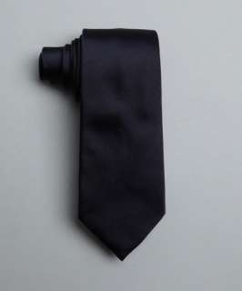 Ralph Lauren Black Label navy silk solid tie