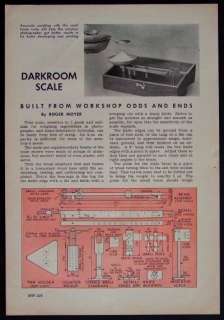 Small Beam Lab/Chemical Scale 1943 How To build PLANS  