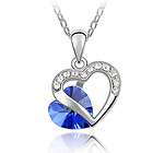 E547 Swarovski Crystal Blue Heart of Ocean 18k Earring items in Zoes 