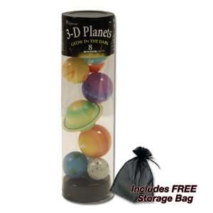    Glow In The Dark 8 Planets+Pluto w/ FREE Storage Bag: Toys & Games