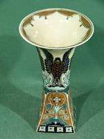 b732 Vintage 9 Art Nouveau Vase Rozenburg with Birds  