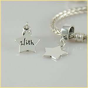   Silver Wish Dangle for Pandora Charm Bracelets 