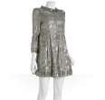 marc by marc jacobs silver paisley chiffon mini dress